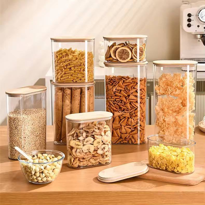 4pcs set acrylic storage containers