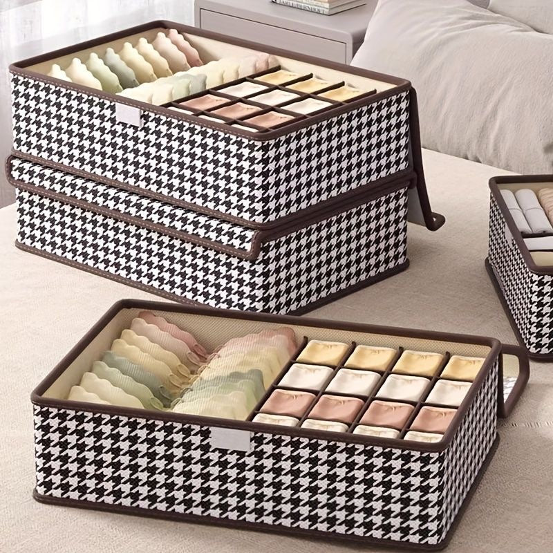 17 grid foldable undergarment organizer