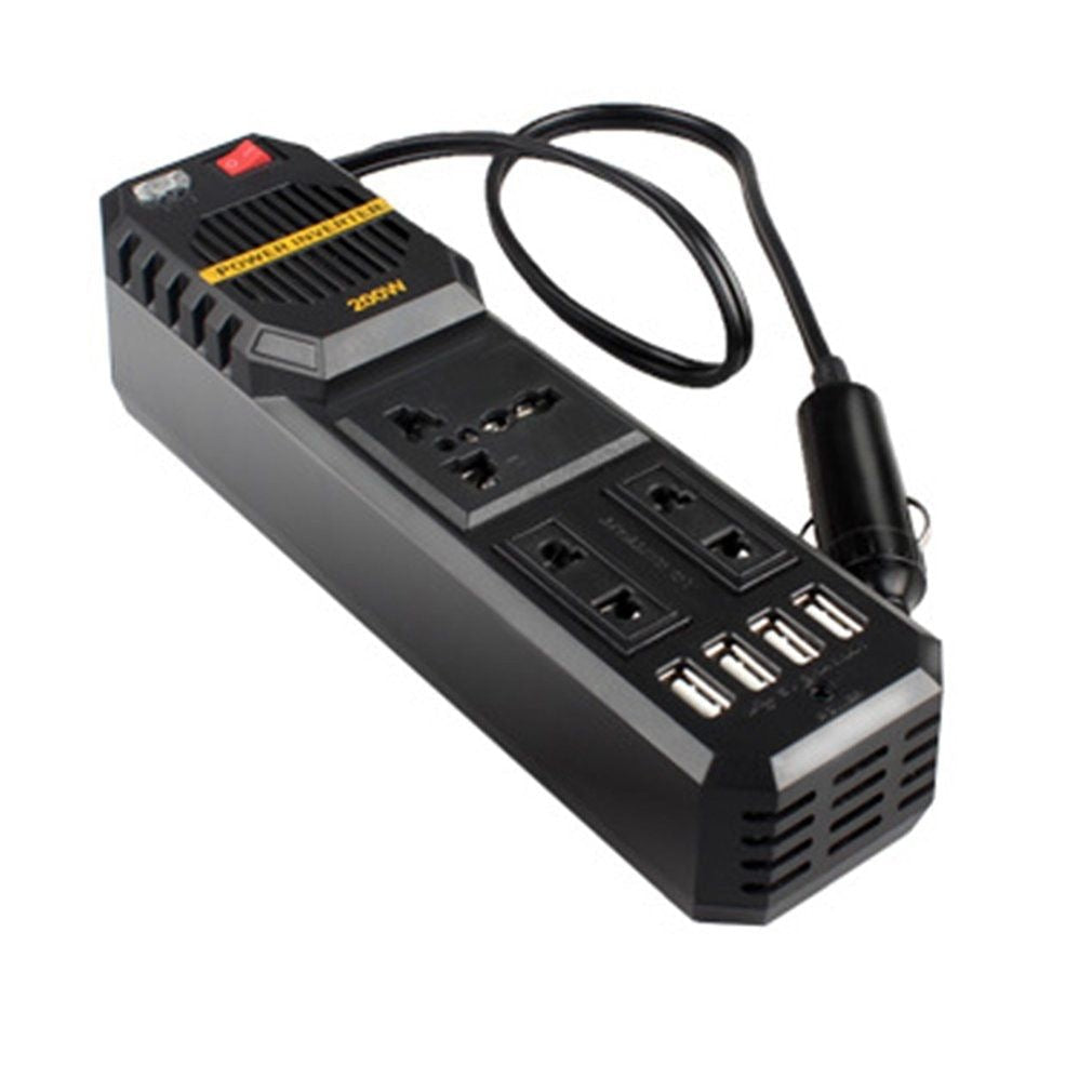 200W Portable power Car Inverter Peak DC 12V To 220V Sockets