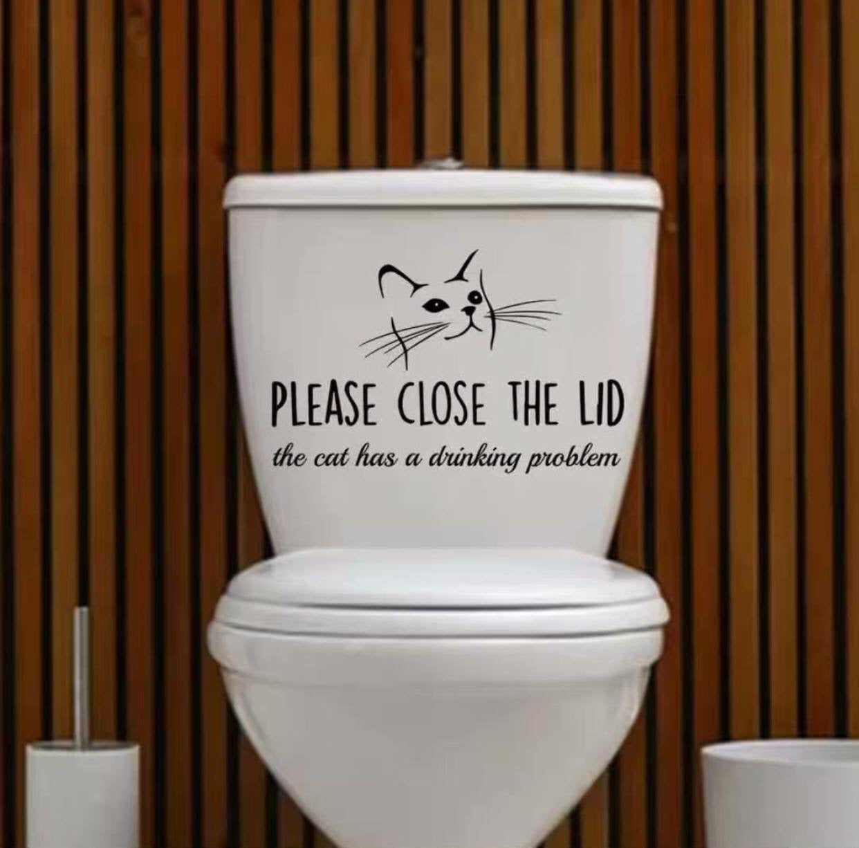 Rest Room/Cloak Room Toilet rules funny message DIY peel stickers