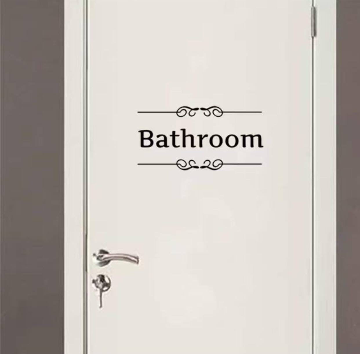 Rest Room/Cloak Room Toilet rules funny message DIY peel stickers