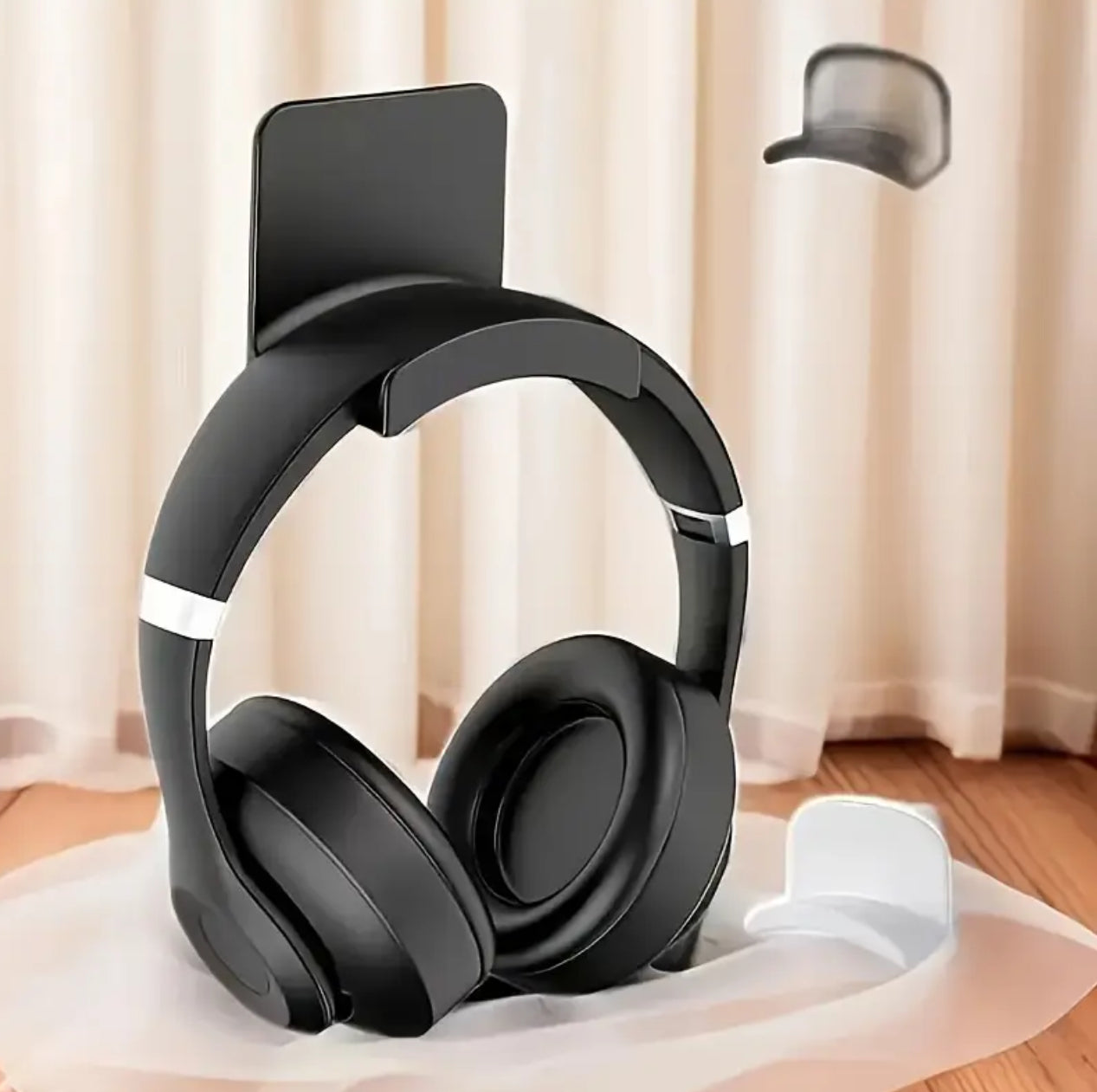 Universal no drilling self adhesive headphones organizer hooks
2pcs