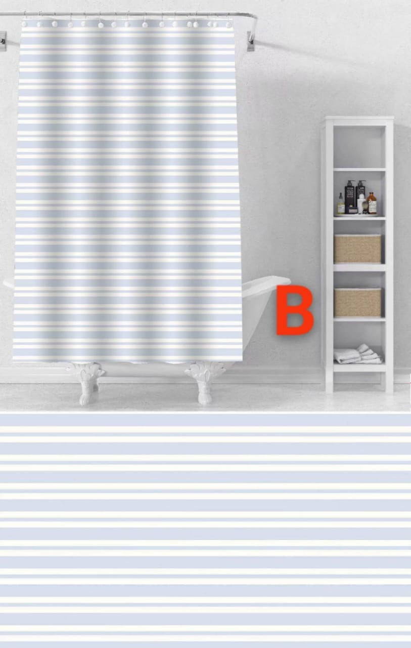 Shower curtains with hooks