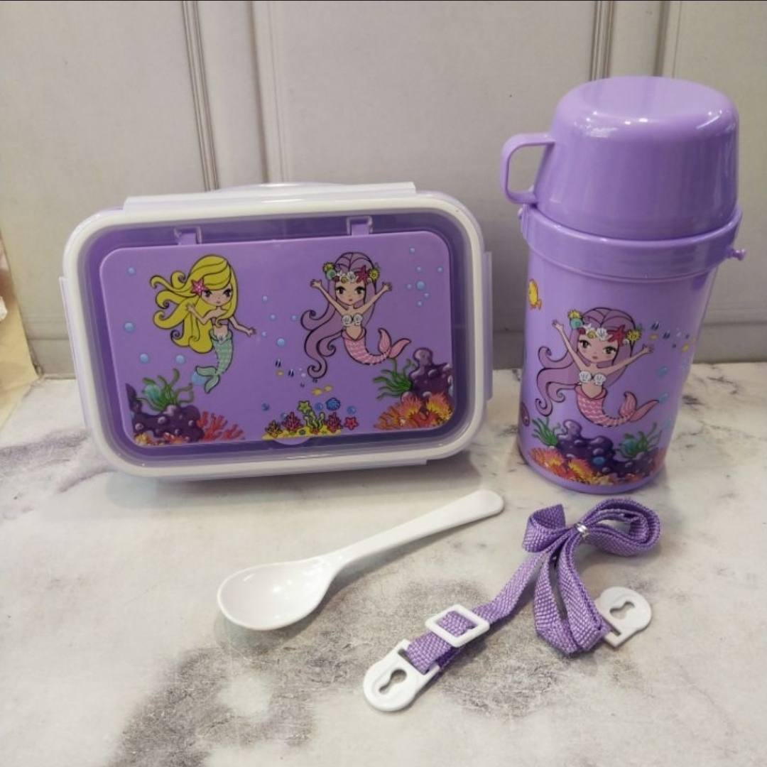 Unicorn Lunch Box Water Cup Set