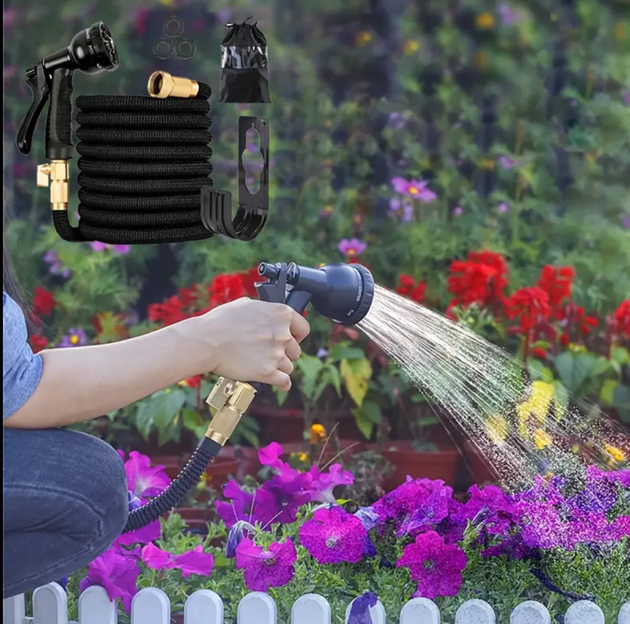 Telescopic hose and water gun kit