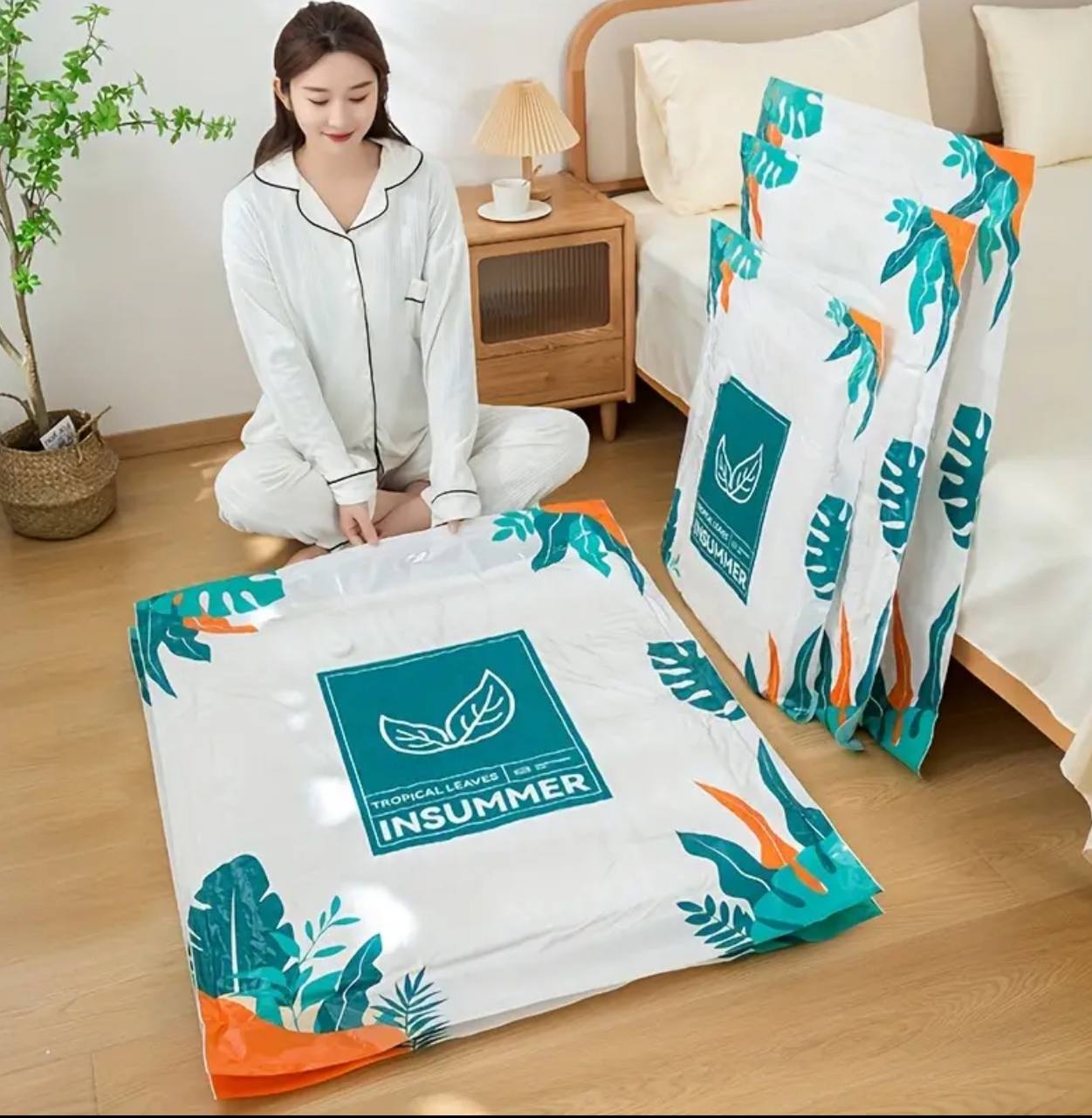 10pcs set Vacuum compression storage bags (with electric pump)