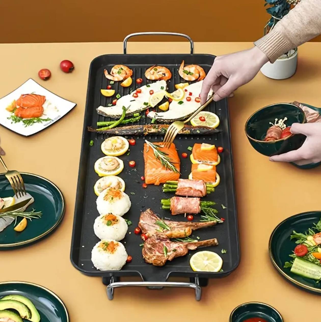 ELECTRIC BBQ GRILL PAN