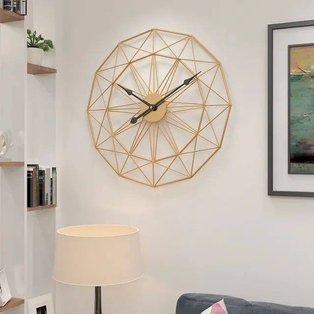 Unique Luxury Wall Clock Metal Art