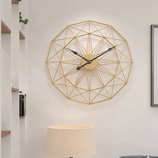 Unique Luxury Wall Clock Metal Art