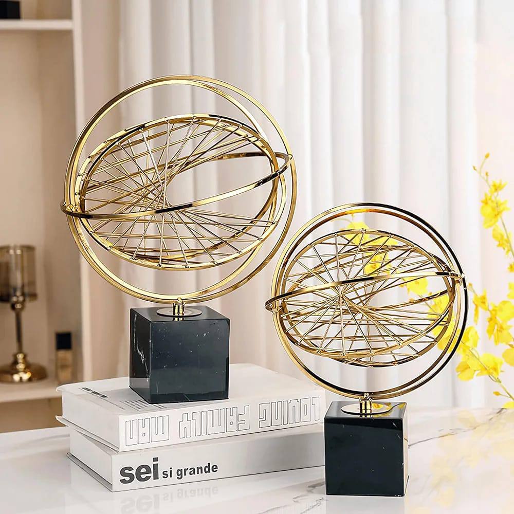 Gold Globe Decor