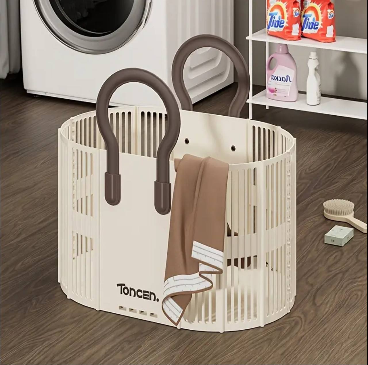 Foldable laundry / Toy Basket with Handle