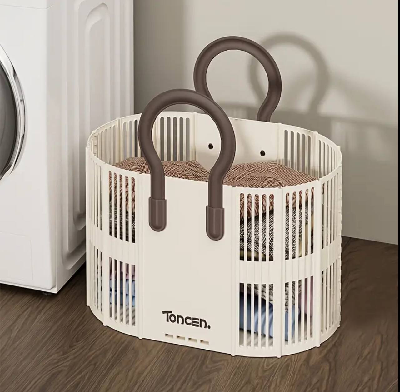 Foldable laundry / Toy Basket with Handle