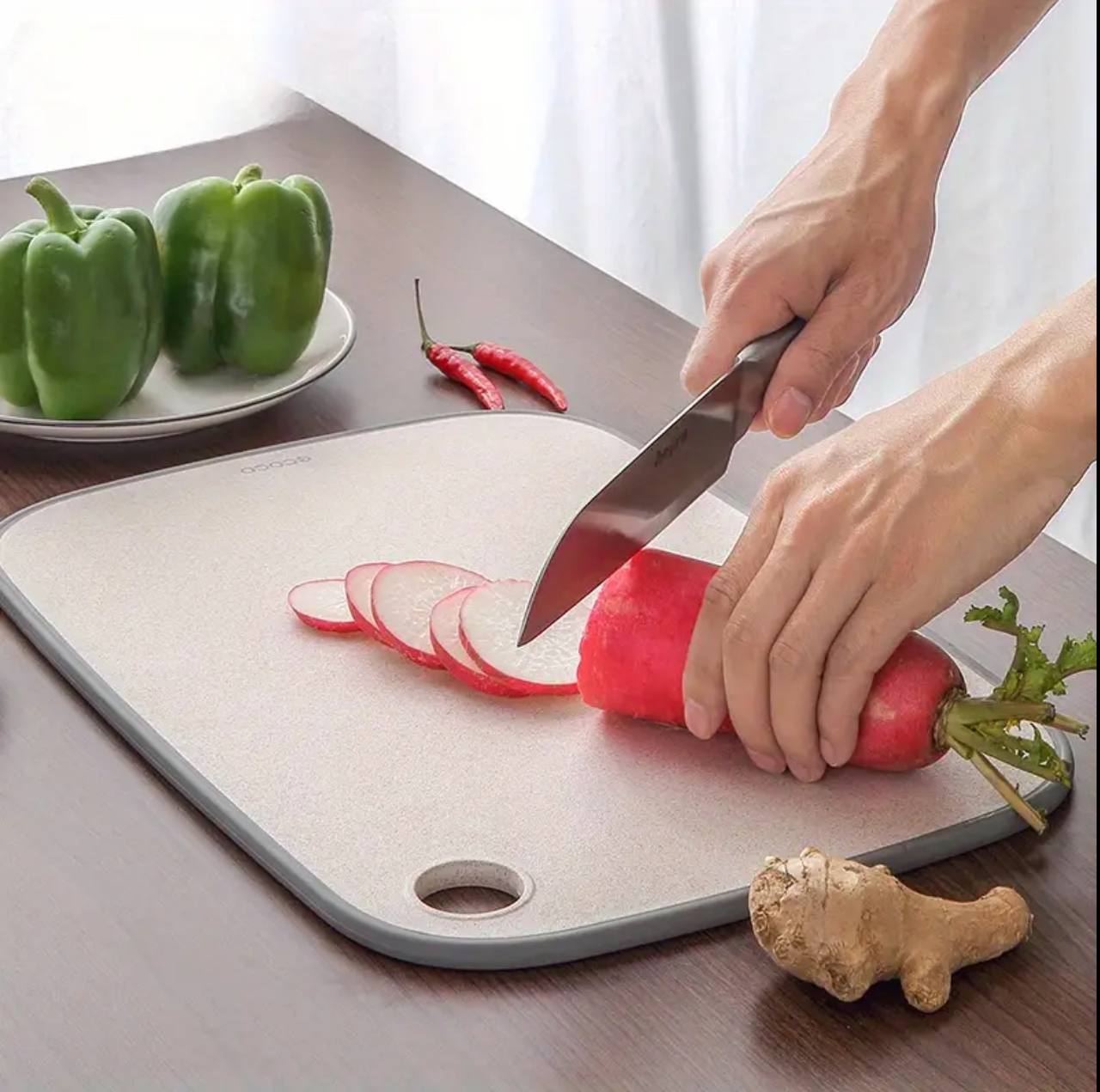 Eco friendly natural straw cutting board / chopping board