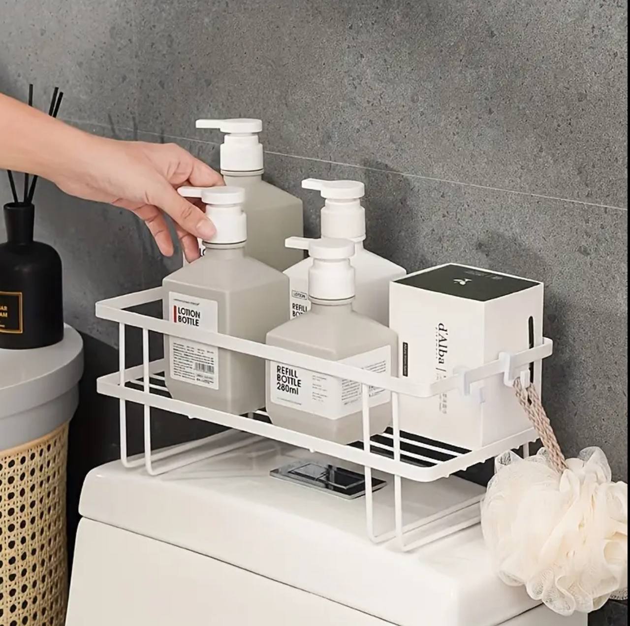 Over the toilet rack 1 tier rack