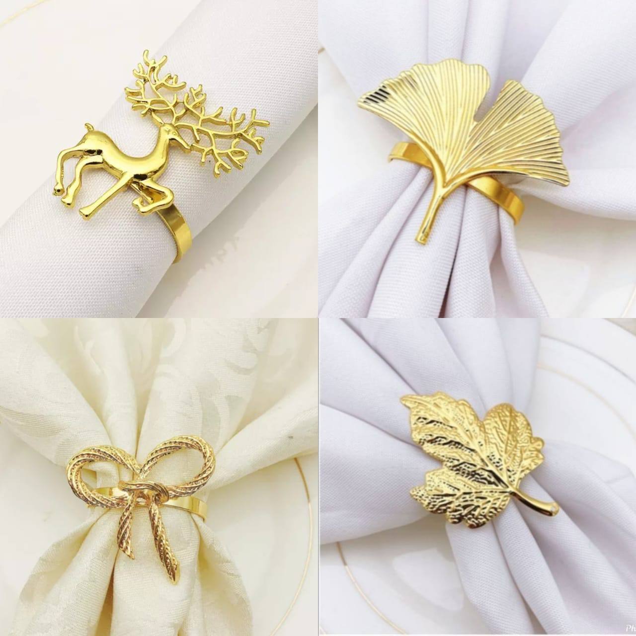 Luxurious 6pcs Napkin Rings