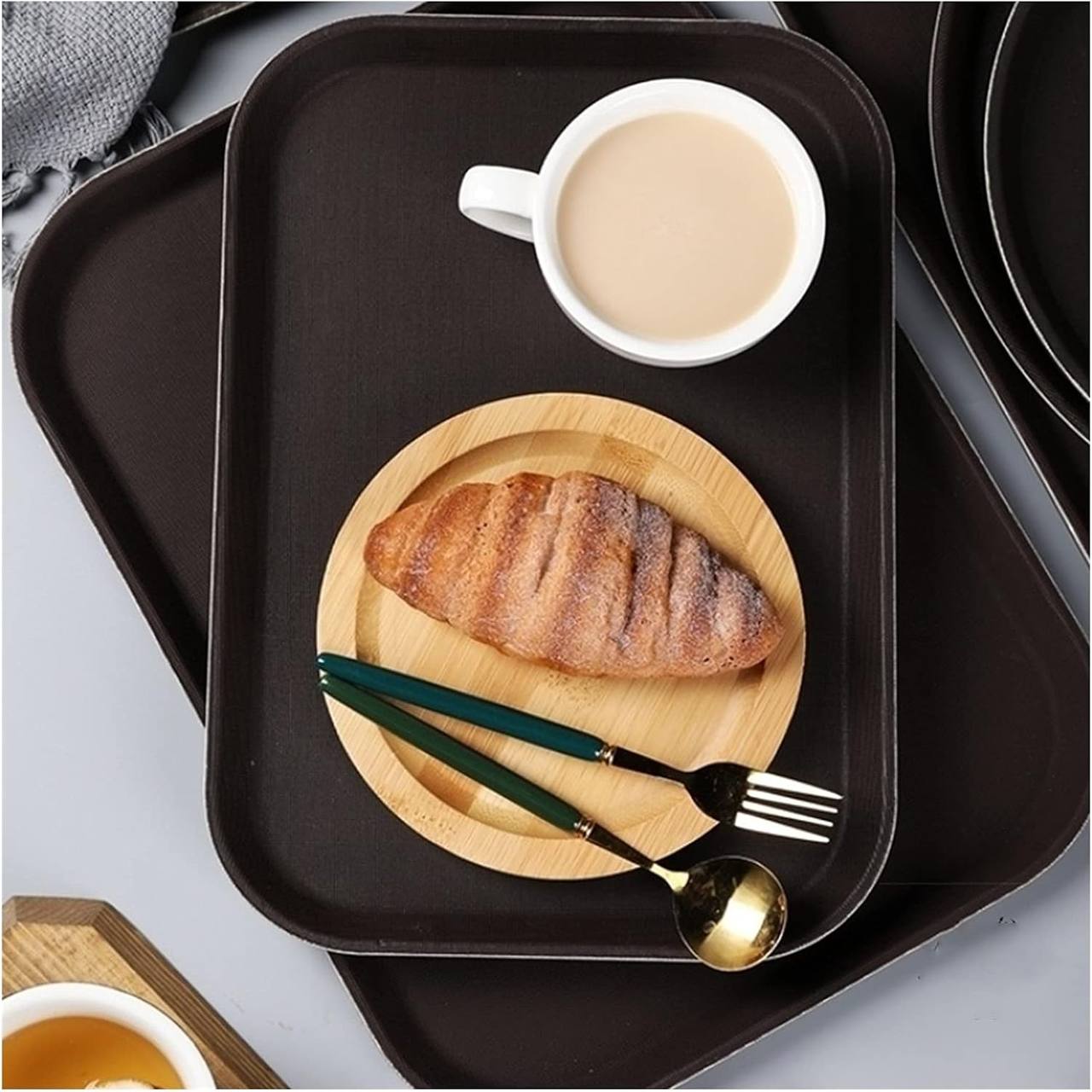 Antislip Rectangle serving Tray's