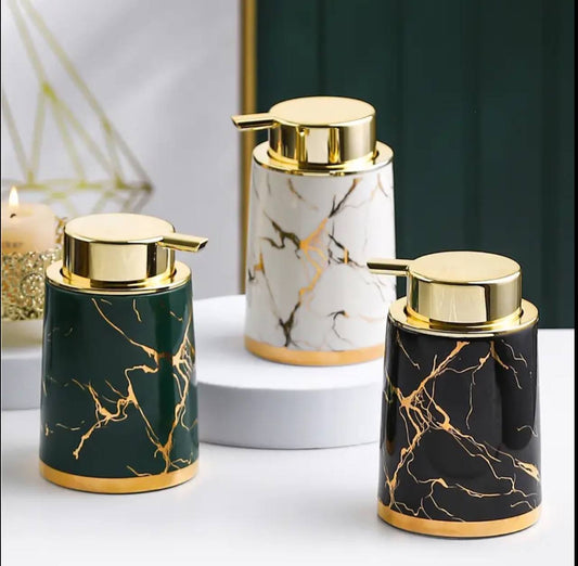 Marble soap pump / dispenser