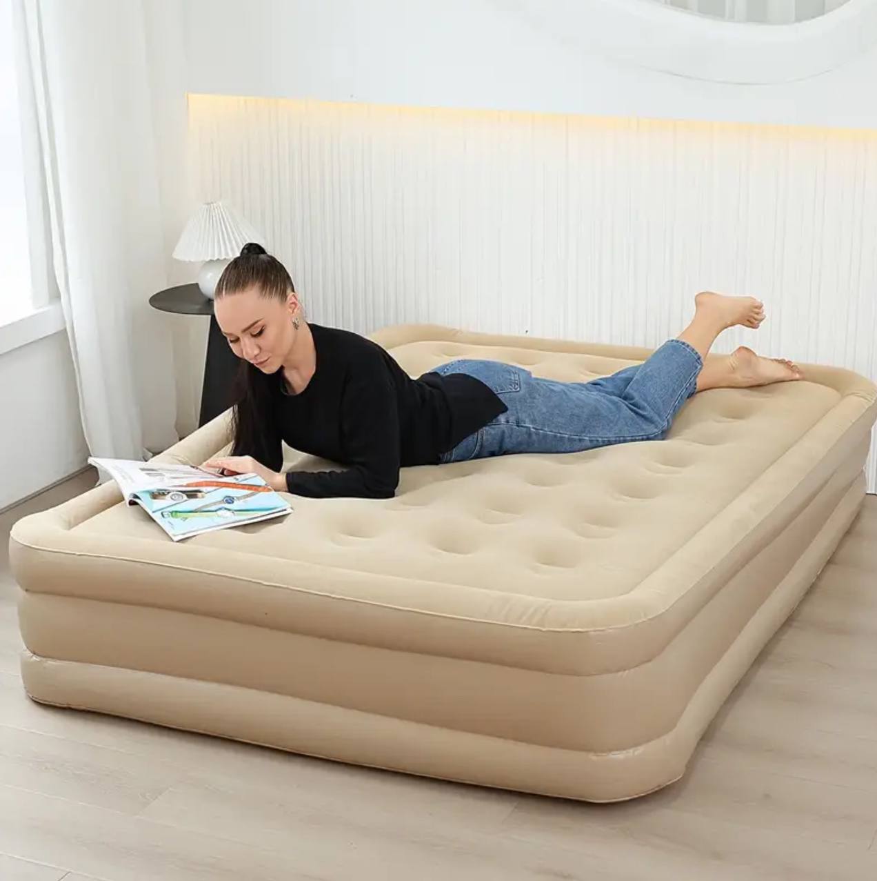Inflatable Airbed Mattress with  Automatic in built Pump