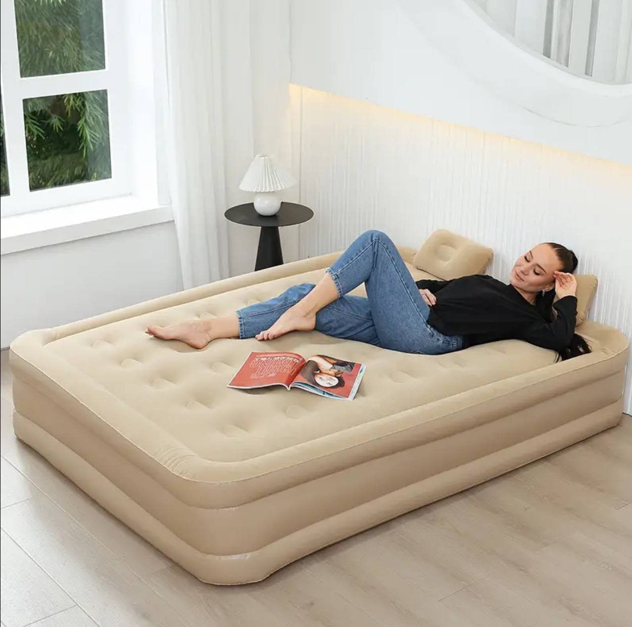 Inflatable Airbed Mattress with  Automatic in built Pump