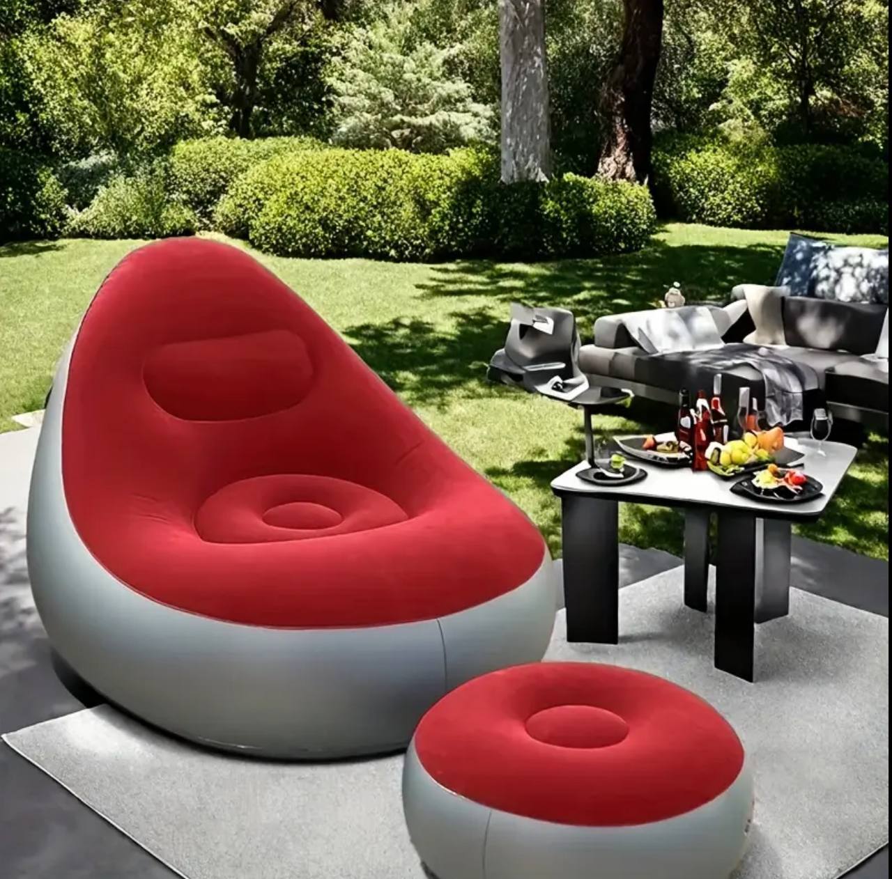 Inflatable Lazy Sofa with foot step