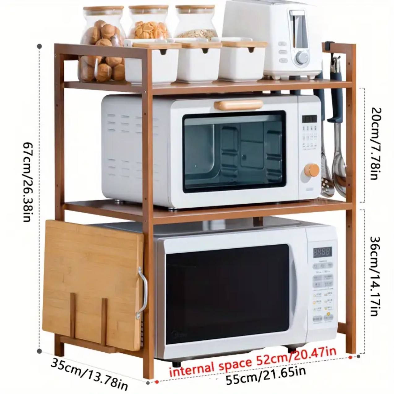 Multilayer microwave/ multipurpose stand