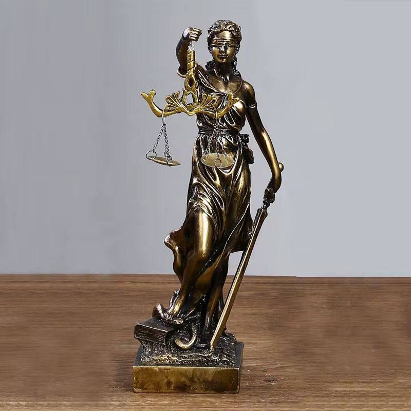Resin Sculpture Legal Justice A Symbol of Honesty Model Goddess Greek Mythology