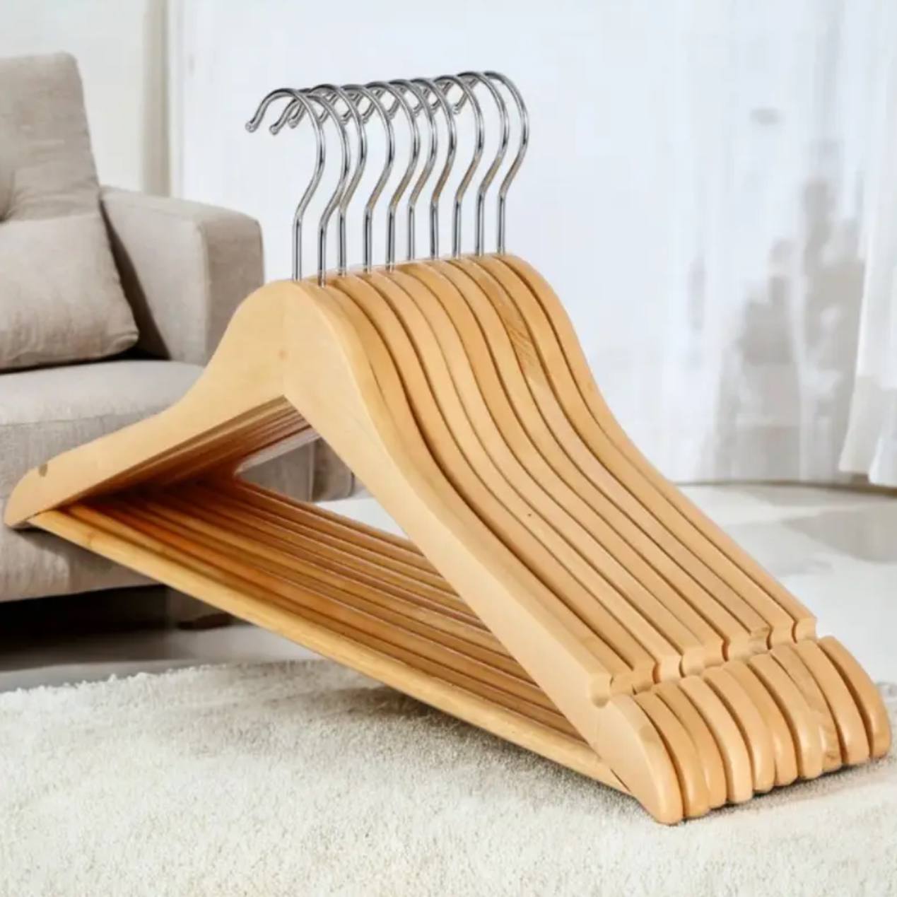 6Pcs set High grade plastic Clothes Hangers