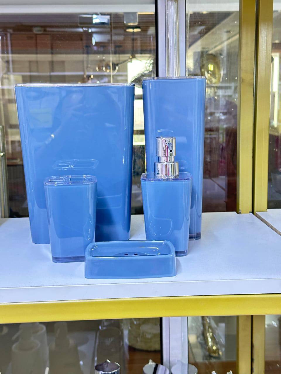 Modern luxury bathroom 5 piece accessory set