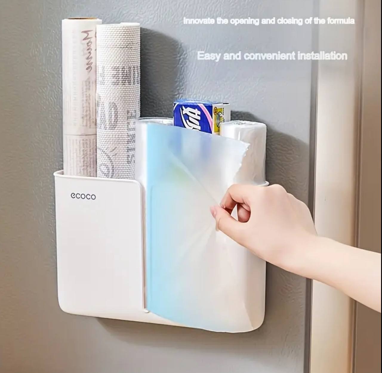 Trash bag dispenser/ organizer