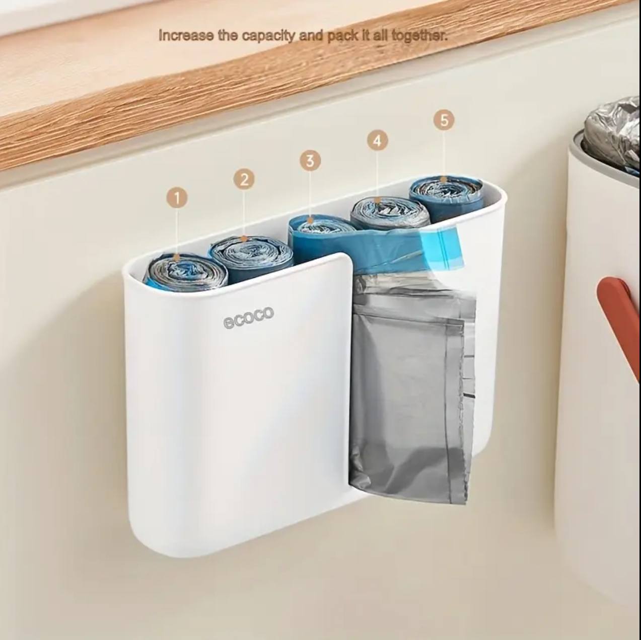 Trash bag dispenser/ organizer