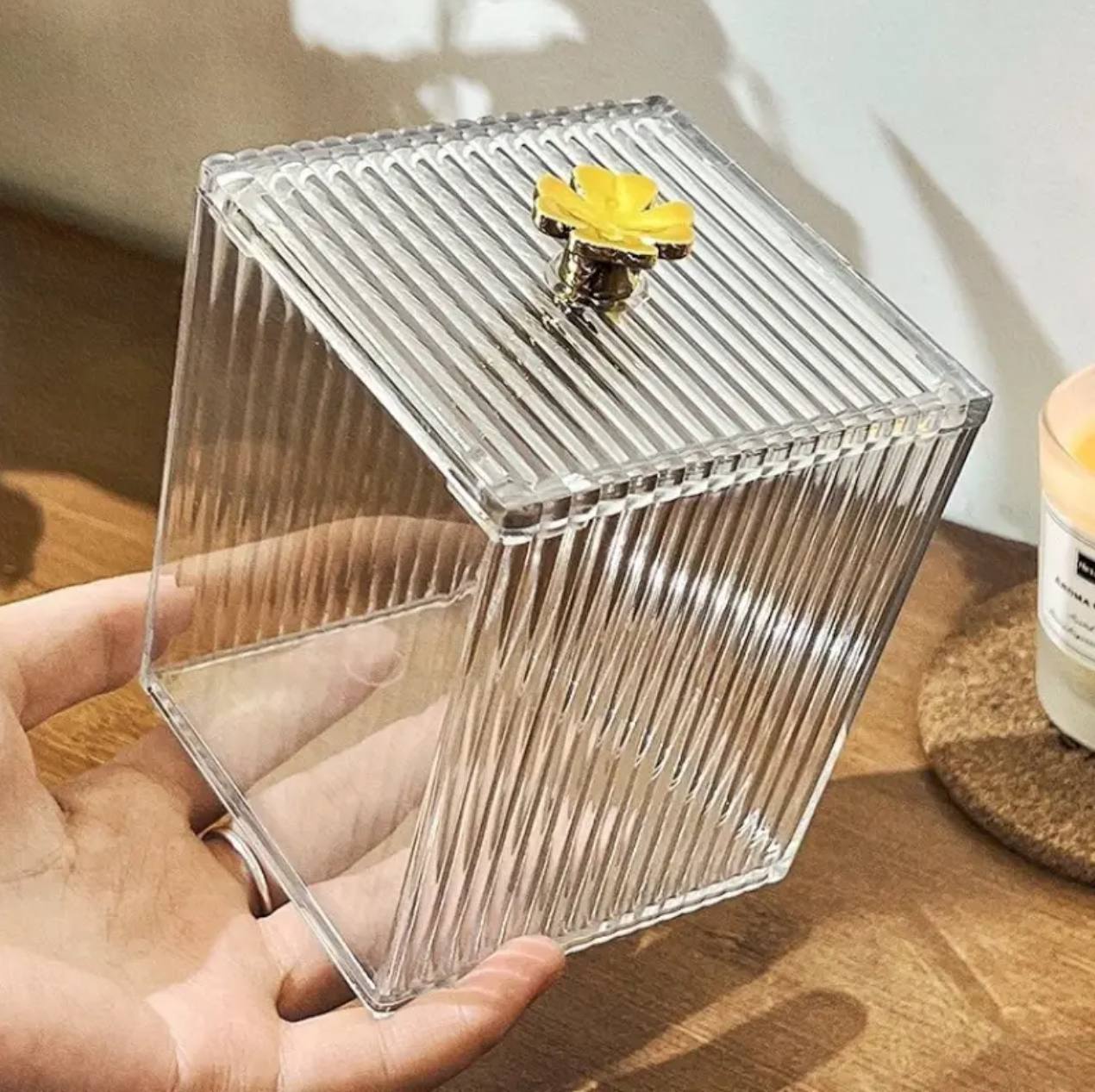 Multifunction Makeup Cotton Pad Storage Box