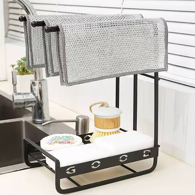Multi-purpose magic wire dish cleaning cloth