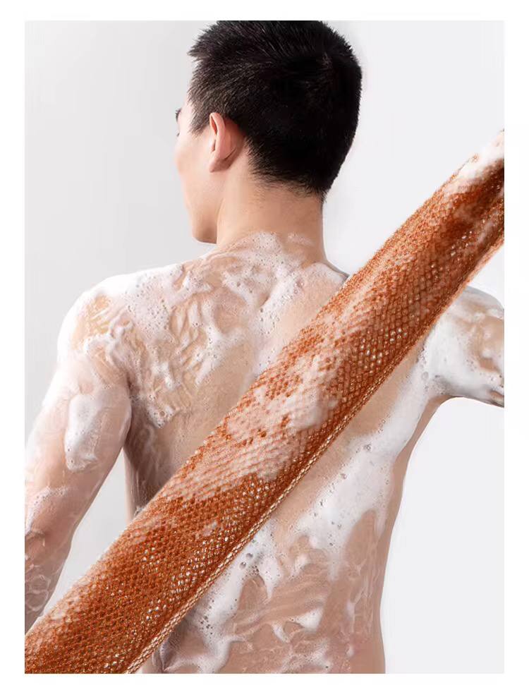 Exfoliating net bath sponge