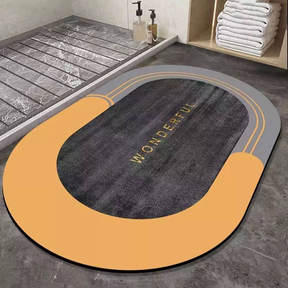 Super Absorbent oval rubber Mat