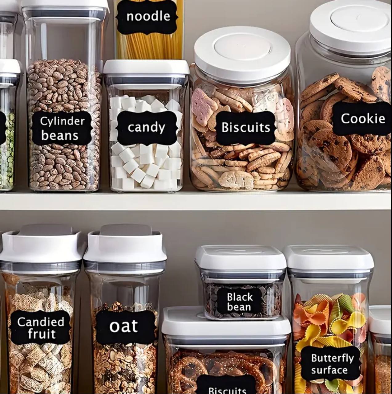Pantry stickers/labels 
56 pcs +pen.