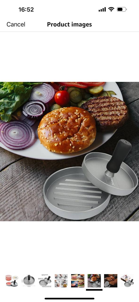Burger press