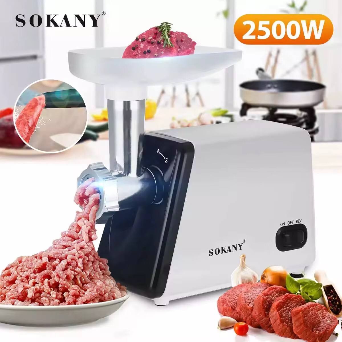 Sokany Meat Mincer 2500Watts