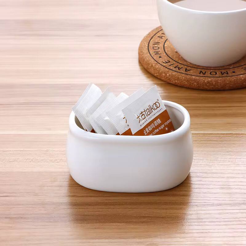 Ceramic sugar/tea satchet bowl