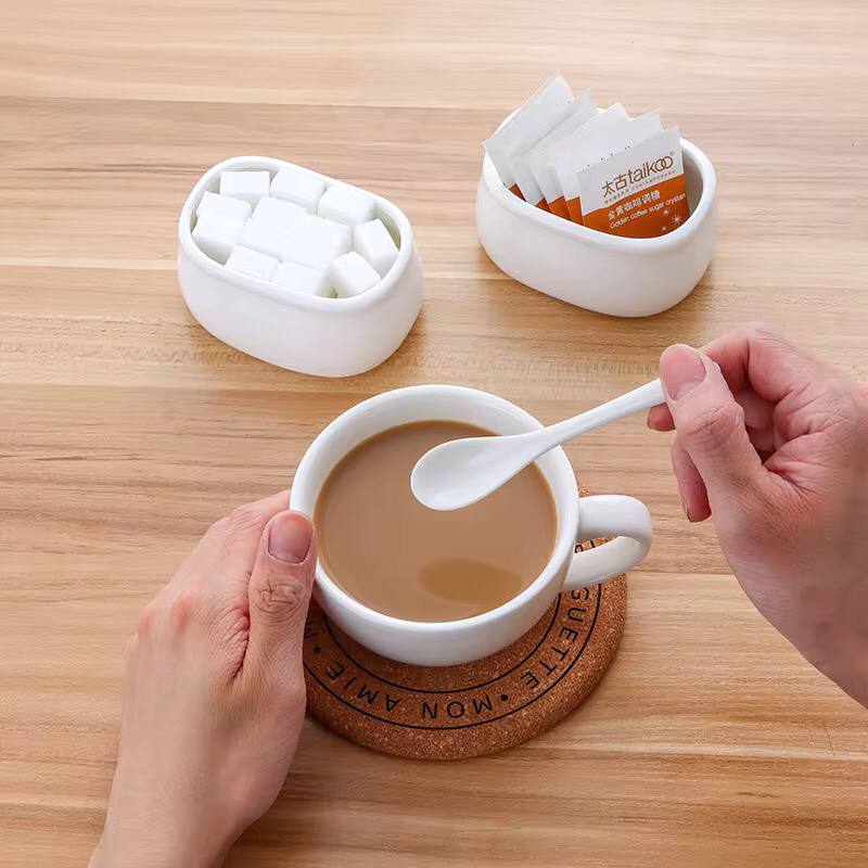Ceramic sugar/tea satchet bowl