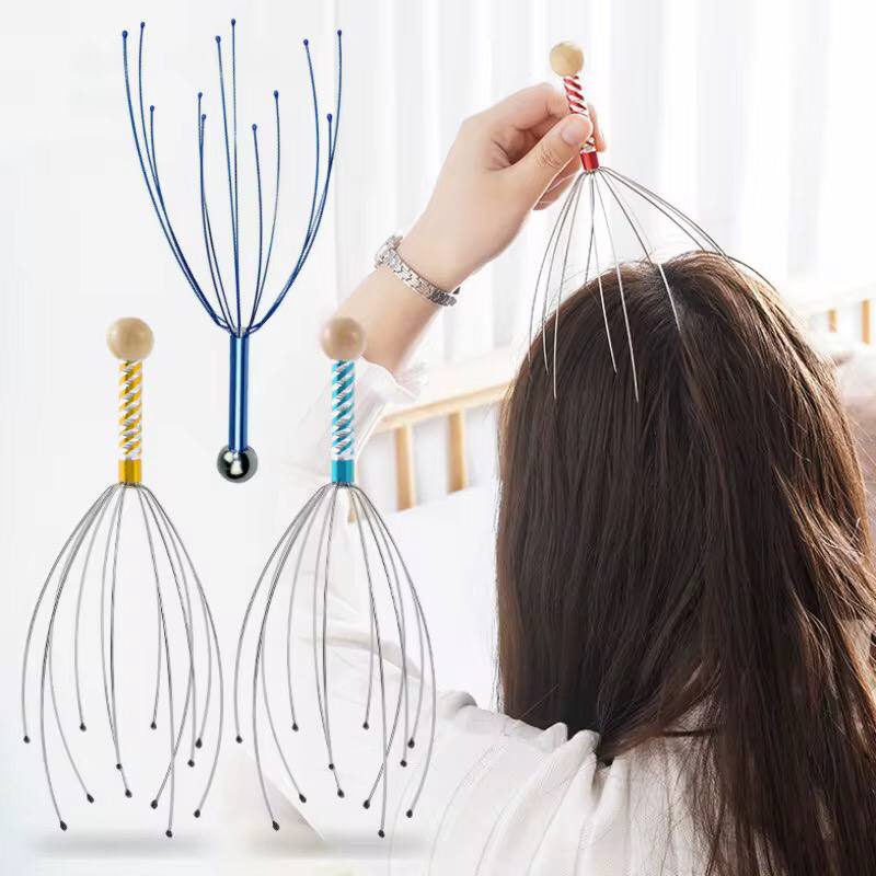 Octopus head massager