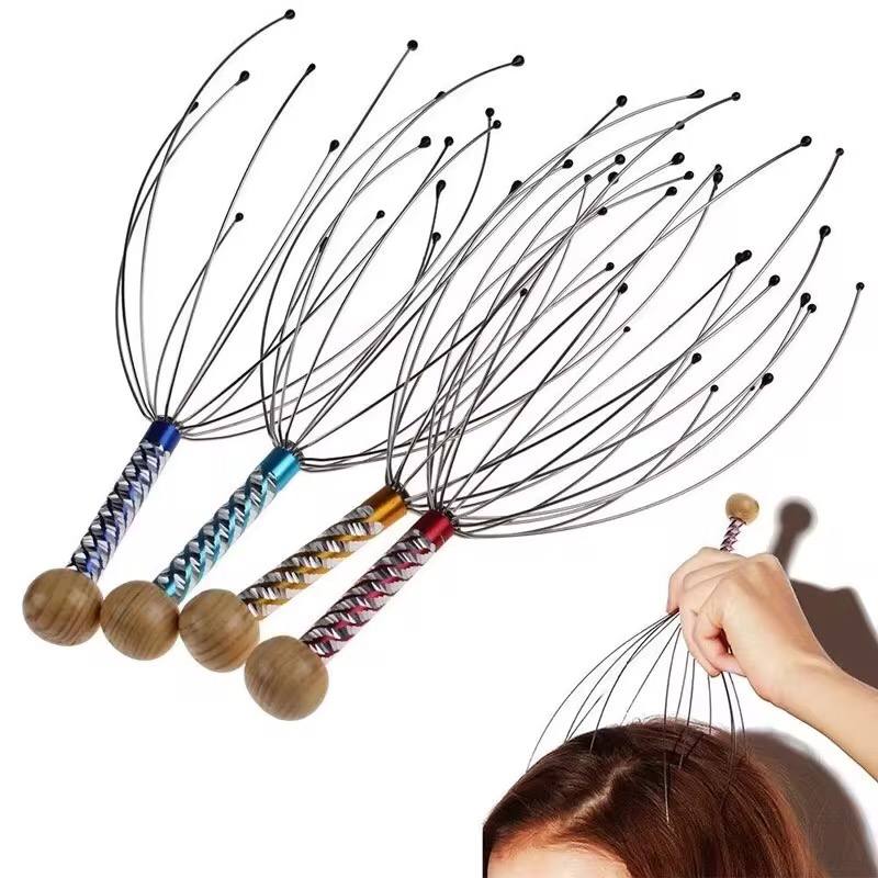 Octopus head massager