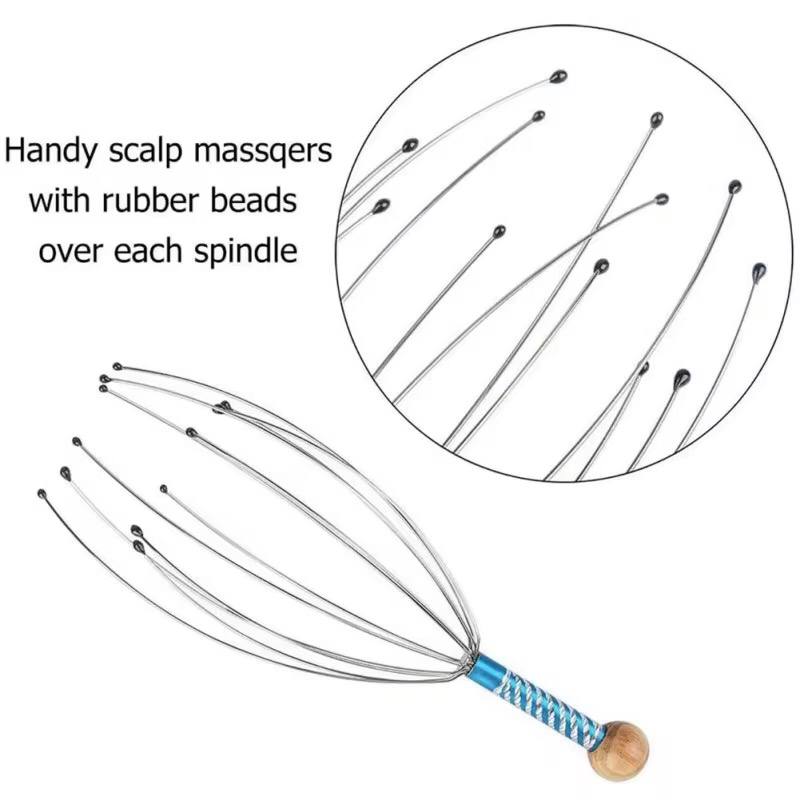 Octopus head massager