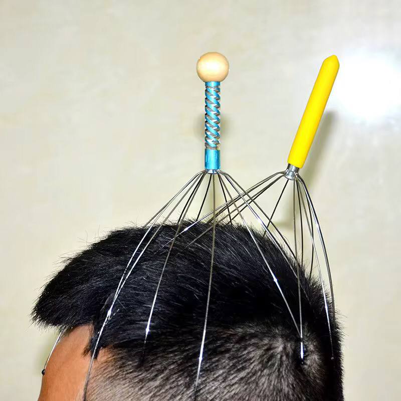 Octopus head massager