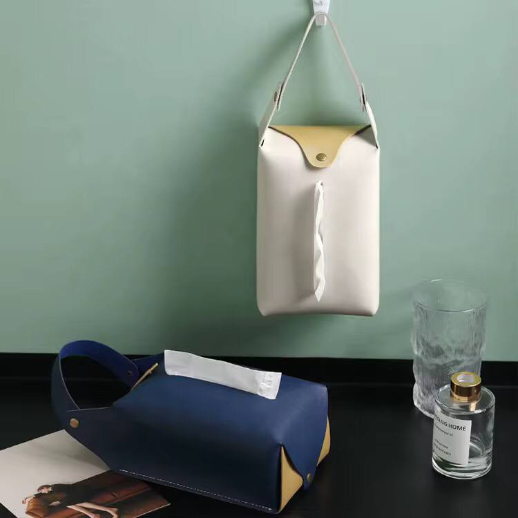 PU leather napkin tissue Holder
