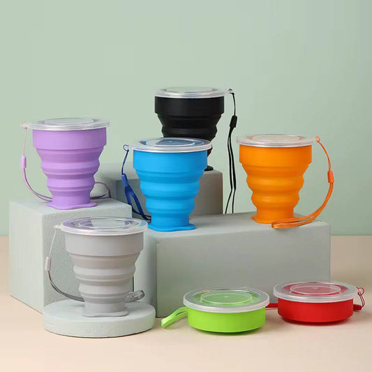 Foldable  Sillicon travelling Cup
