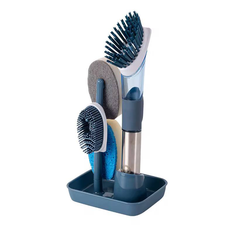 Soap dispensing Dish Brush Set