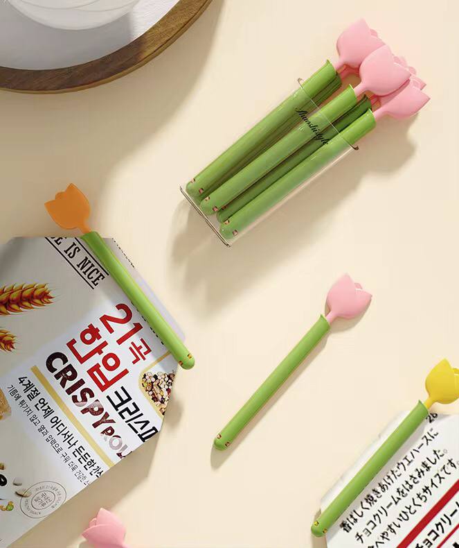 Magnetic Tulip Fridge Food Storage Clips