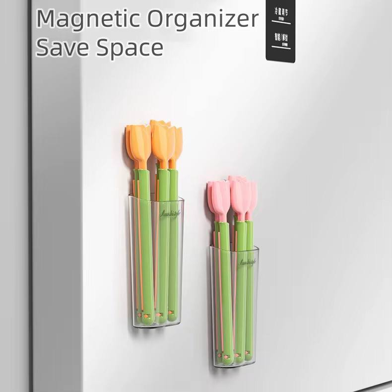 Magnetic Tulip Fridge Food Storage Clips