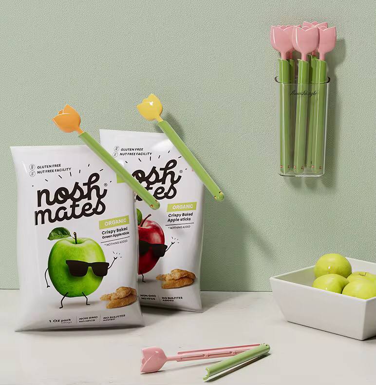 Magnetic Tulip Fridge Food Storage Clips