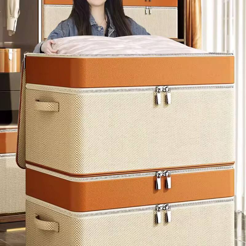 Thick double layer fabric closet organizer